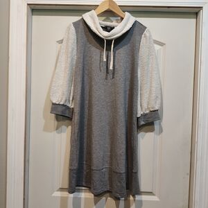 Robert Louis Two-Tone Cowl Neck Sweater